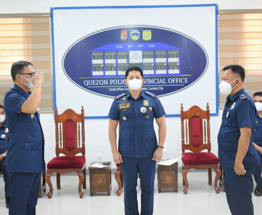 TURNOVER OF COMMAND CEREMONY OF CATANAUAN, PITOGO, AND UNISAN MUNICIPAL POLICE STATION