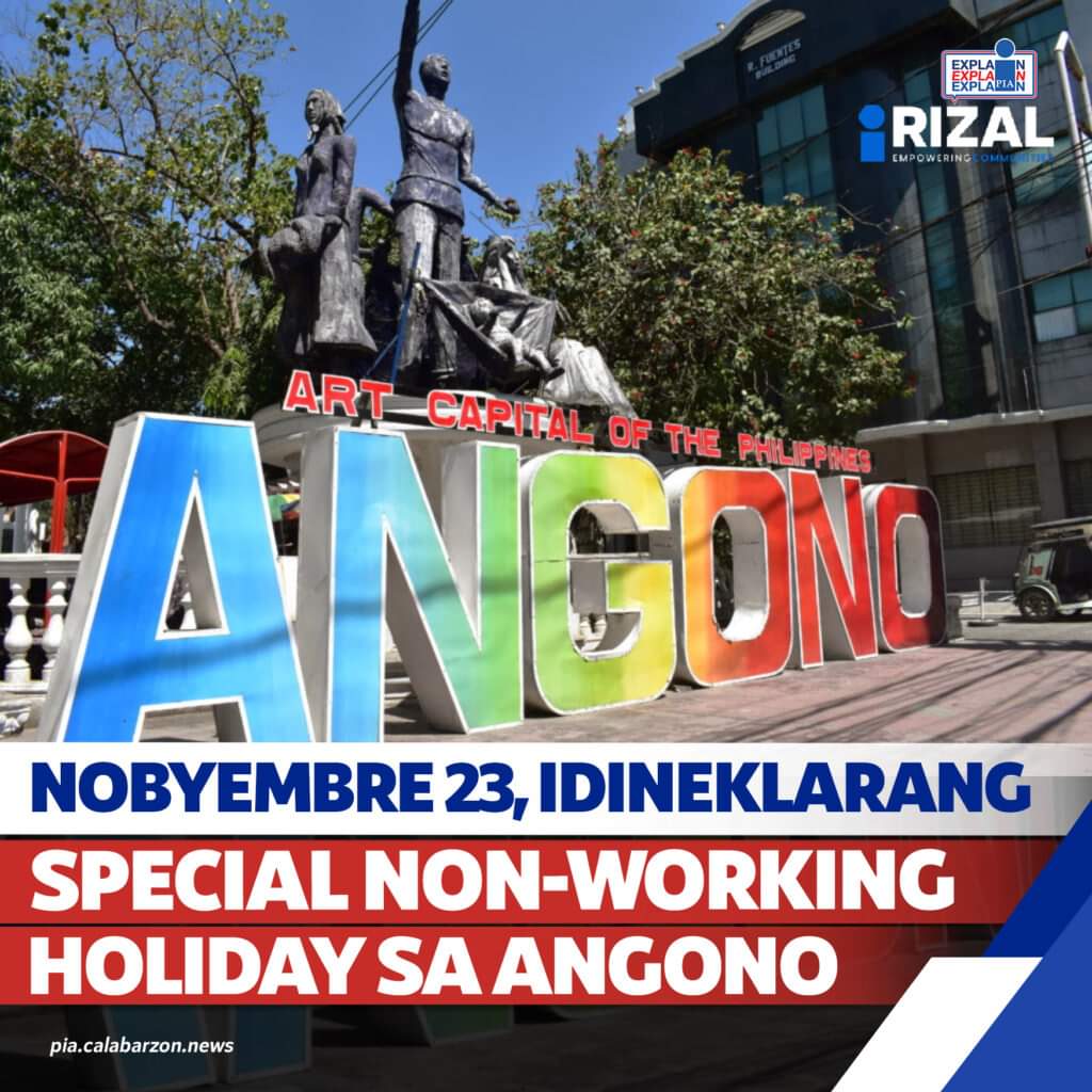SPECIAL NON-WORKING HOLIDAY SA&nbsp;ANGONO