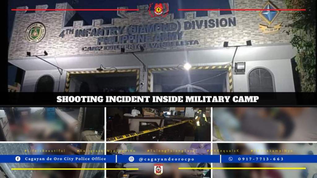 SHOOTING INCIDENT INSIDE MILITARY&nbsp;CAMP
