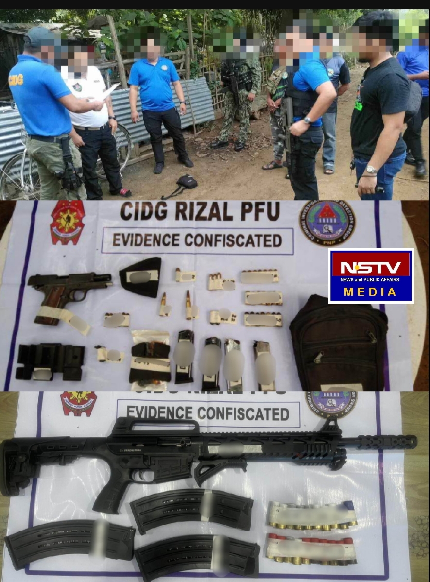 Mga Baril At Bala Nakumpiska, 2 Arestado sa Magkahiwalay na Operasyon Ng CIDG RIZAL Sa Bayan Ng&nbsp;Rodriguez