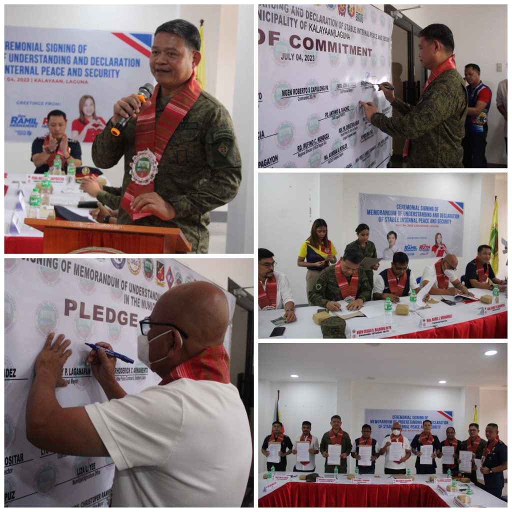 Kalayaan, the First Town in Laguna to be Declared as&nbsp;Insurgency-Free