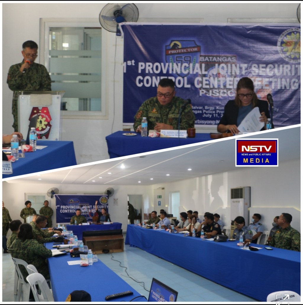 First Provincial Joint Security Control Center Meeting, Convened at Batangas&nbsp;PPO