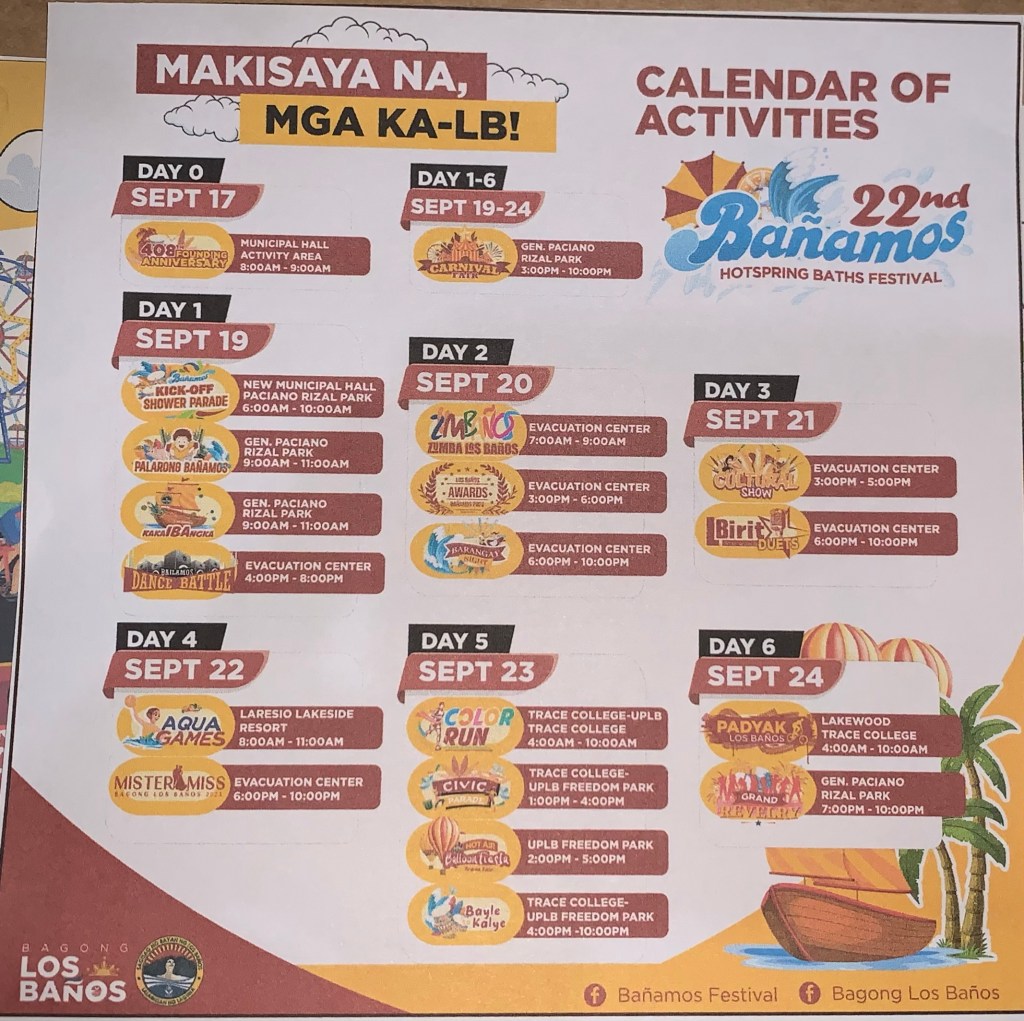 BAÑAMOS EVENTS BRIEFER September 17 408th Founding&nbsp;Anniversary