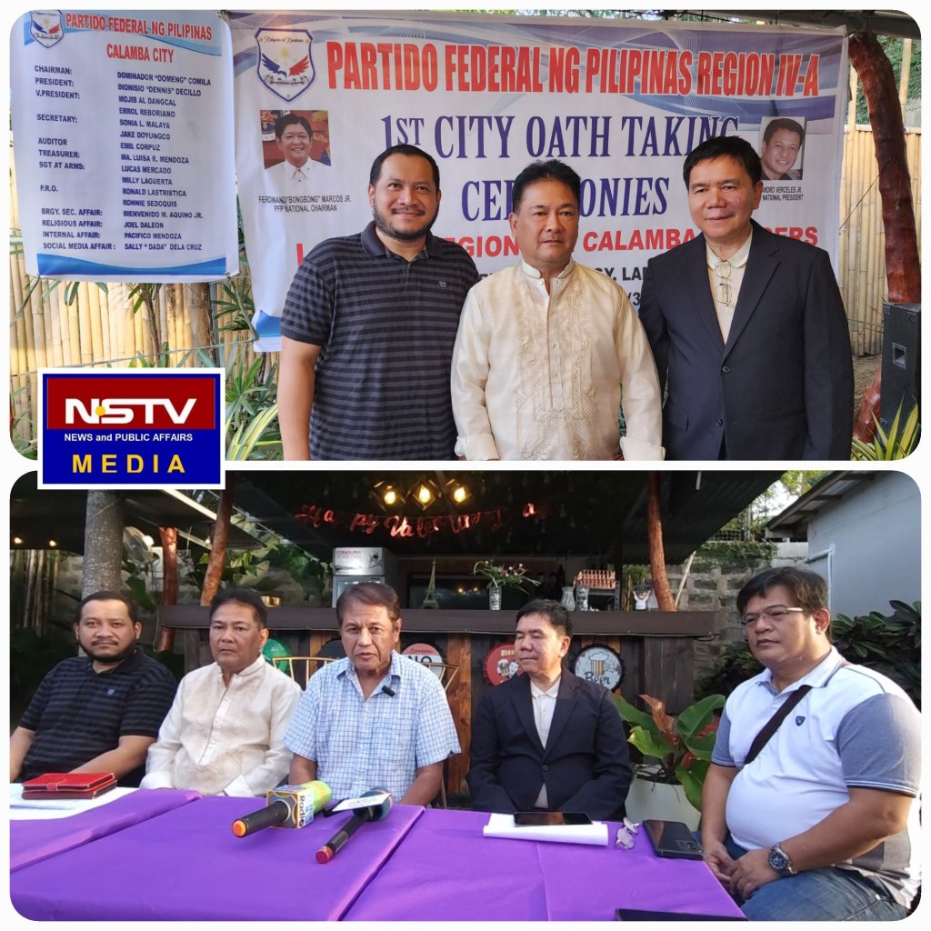 New Officers of Partido Federal ng Pilipinas of Calamba City, formally sworn&nbsp;in