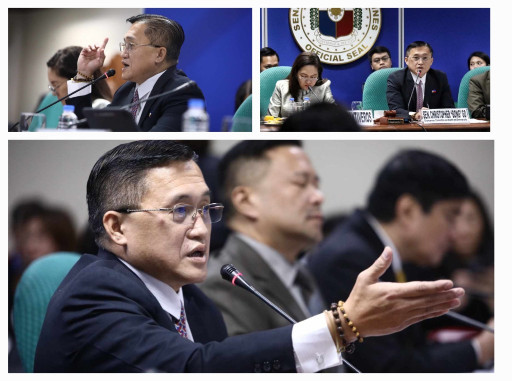 PhilHealth to recommend reduced contribution amid ‘excess funds’ scrutinized by Bong Go during Senate&nbsp;Hearing