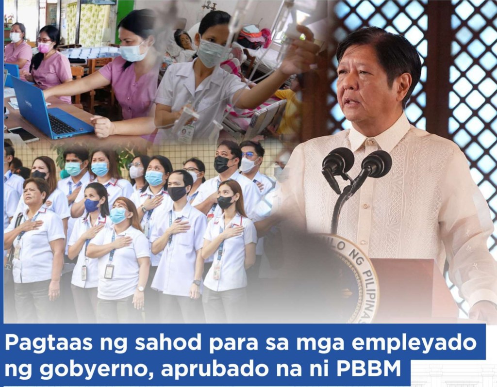 Pagtaas ng sahod para sa mga empleyado ng gobyerno, aprubado na ni&nbsp;PBBM