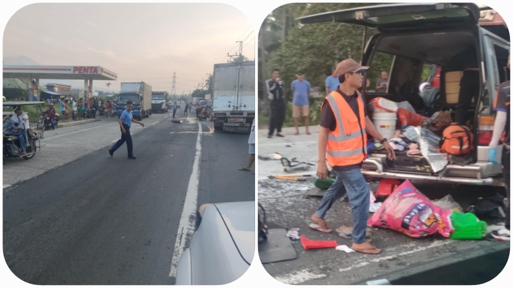 7&nbsp; PATAY, 8&nbsp; SUGATAN&nbsp; SA SALPUKAN NG VAN AT TRUCK SA SARIAYA,&nbsp;QUEZON