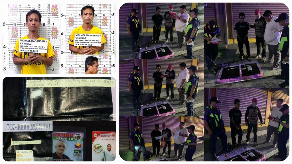 Man Arrested in Caloocan for Anti-Smoking Violation, Resisting Arrest and Drug&nbsp;possession