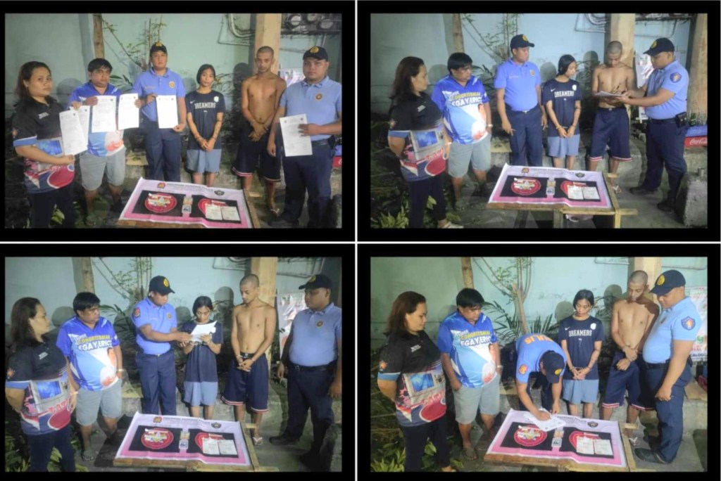 Dalawang Lalaki Arestado sa ng Pulisya dahil Walang Pang-itaas na Damit; P68K Halaga ng Droga&nbsp;Nasamsam