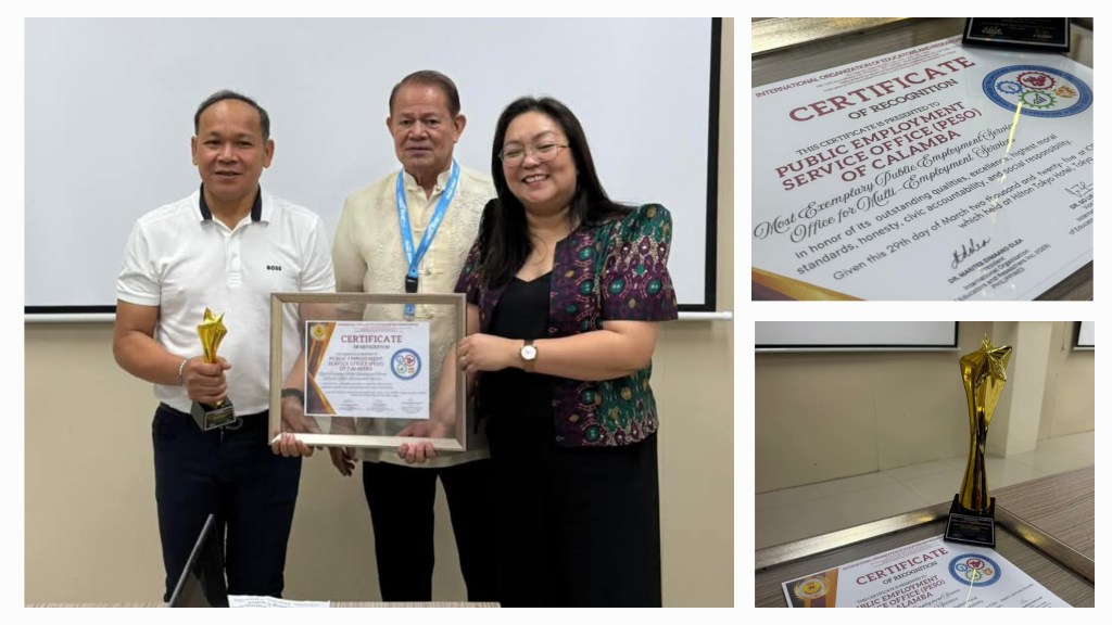 Calamba PESO Wins International Award, Showcasing World-Class Public&nbsp;Service