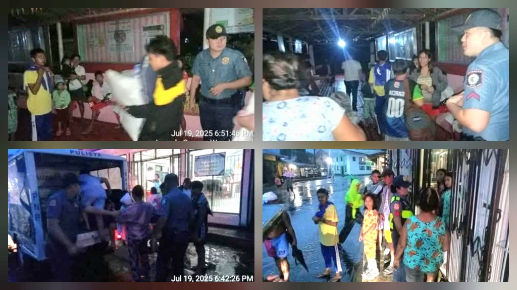 LOOK: Laurel MPS Assists in Safe Evacuation of Residents in Poblacion&nbsp;5