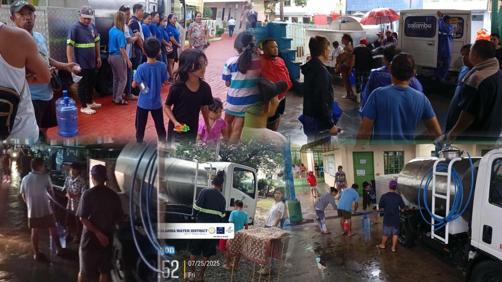 CWD Brings Clean Water to Calamba Evacuees Affected by Typhoon&nbsp;Emong