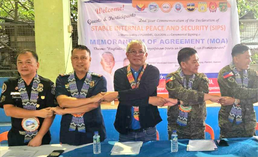 QUEZON PPO NAKIISA SA 2ND ANNIVERSARY NG STABLE INTERNAL PEACE AND&nbsp;SECURITY