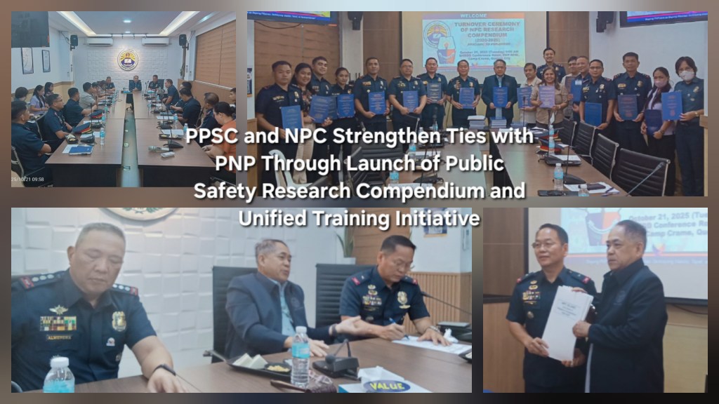 PPSC and NPC Strengthen Ties with PNP Through Launch of Public Safety Research Compendium and Unified Training&nbsp;Initiative