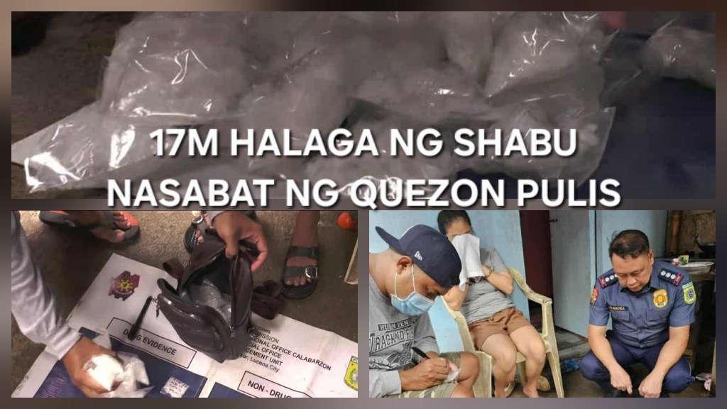 17M HALAGA NG SHABU NASABAT NG QUEZON&nbsp;PULIS