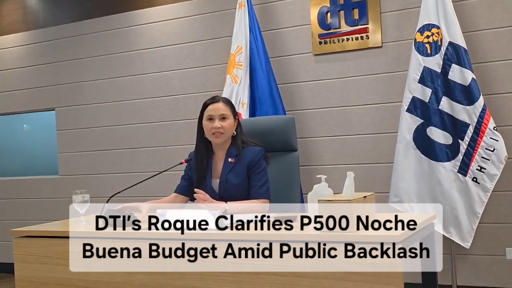 Sec. Roque: ₱500 Noche Buena Possible for Small Families, Critics&nbsp;Unconvinced