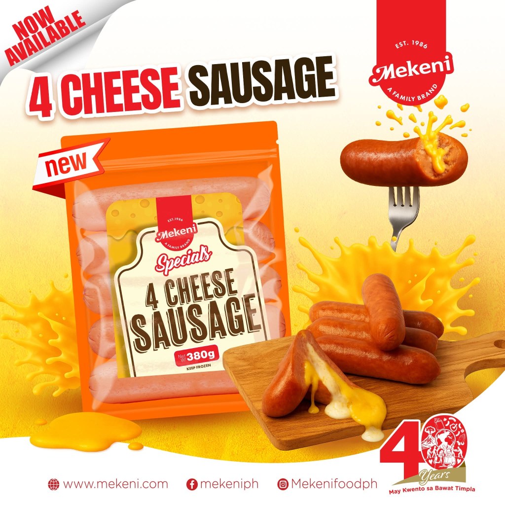 Mekeni Launches Pinoy-Made 4 Cheese Sausage After Imported Trend Goes&nbsp;Viral