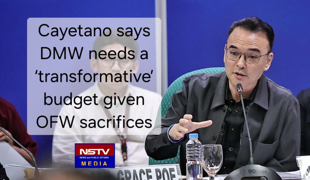 Cayetano says DMW needs a ‘transformative’ budget given OFW&nbsp;sacrifices