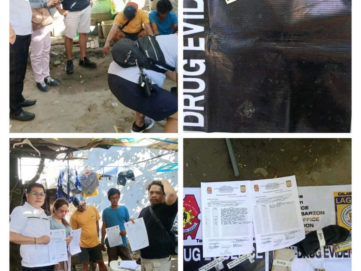 Two Drug Suspects Nabbed in Calamba Buy-Bust, ₱40.8K Worth of Shabu and Firearm&nbsp;Seized