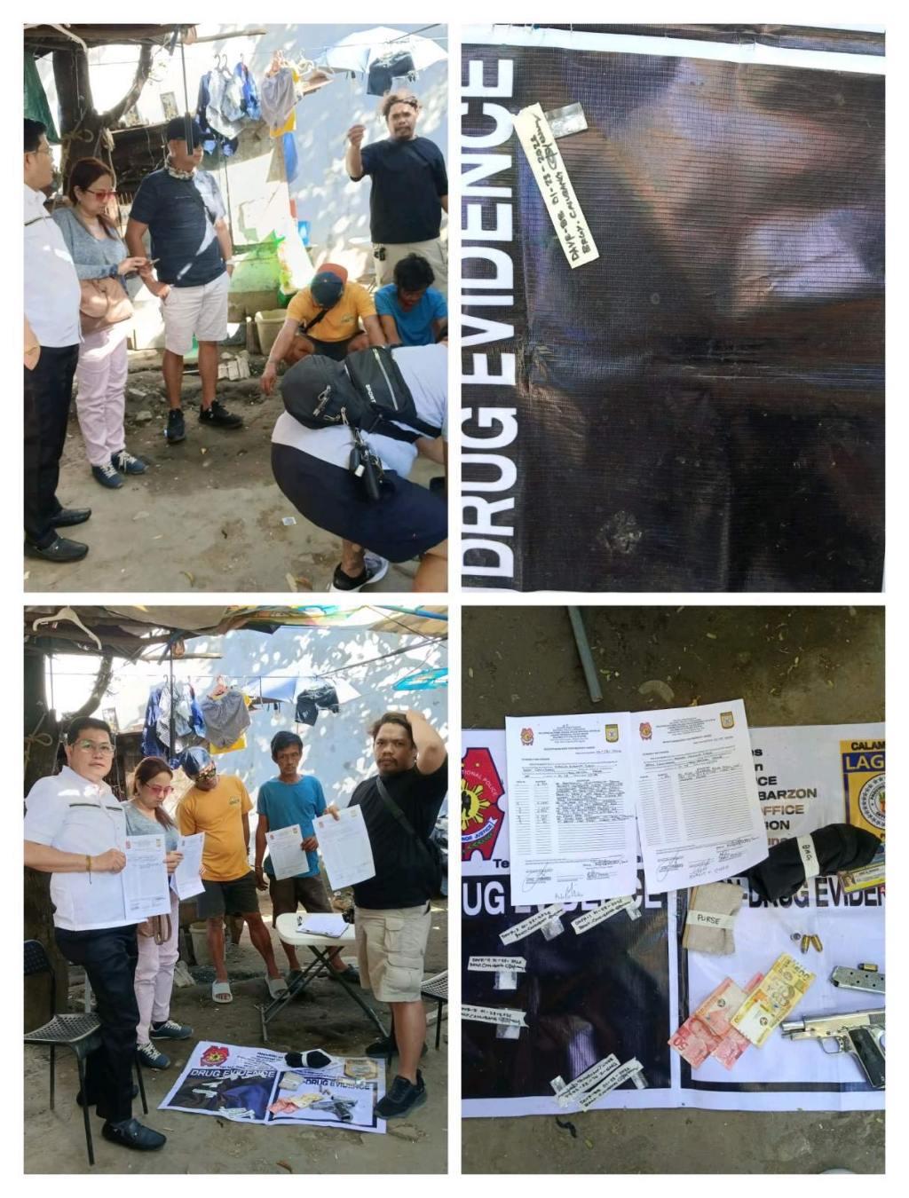 Two Drug Suspects Nabbed in Calamba Buy-Bust, ₱40.8K Worth of Shabu and Firearm&nbsp;Seized