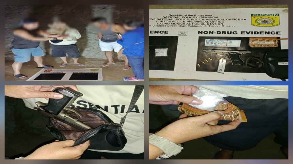 DROGA AT BARIL NASABAT NG QUEZON PULIS
