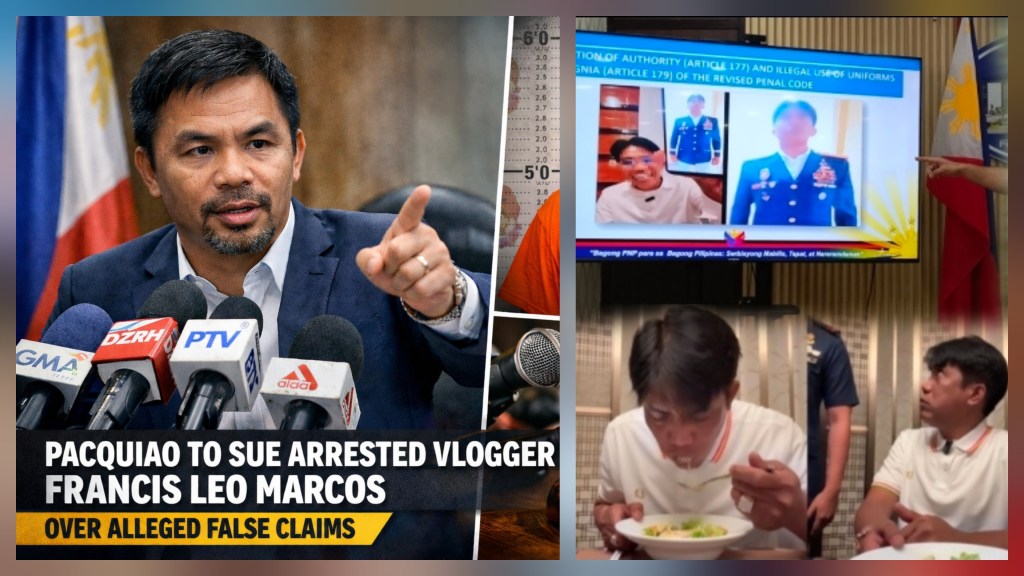 Pacquiao to File Multiple Complaints vs. Arrested Vlogger Francis Leo Marcos Over Alleged False&nbsp;Claims