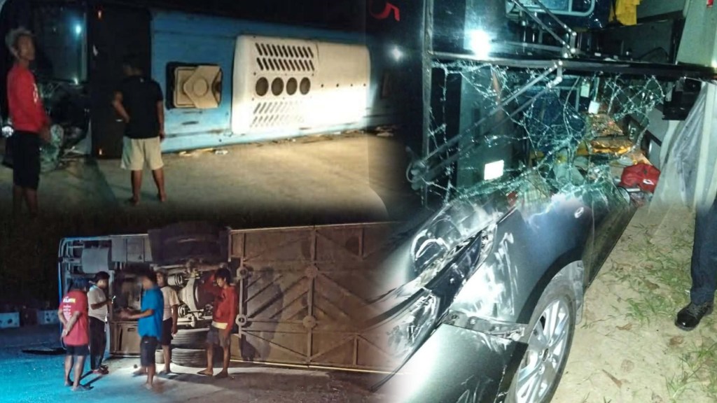 BUS TUMAGILID SA GUMACA BYPASS ROAD SA QUEZON, 24&nbsp;SUGATAN