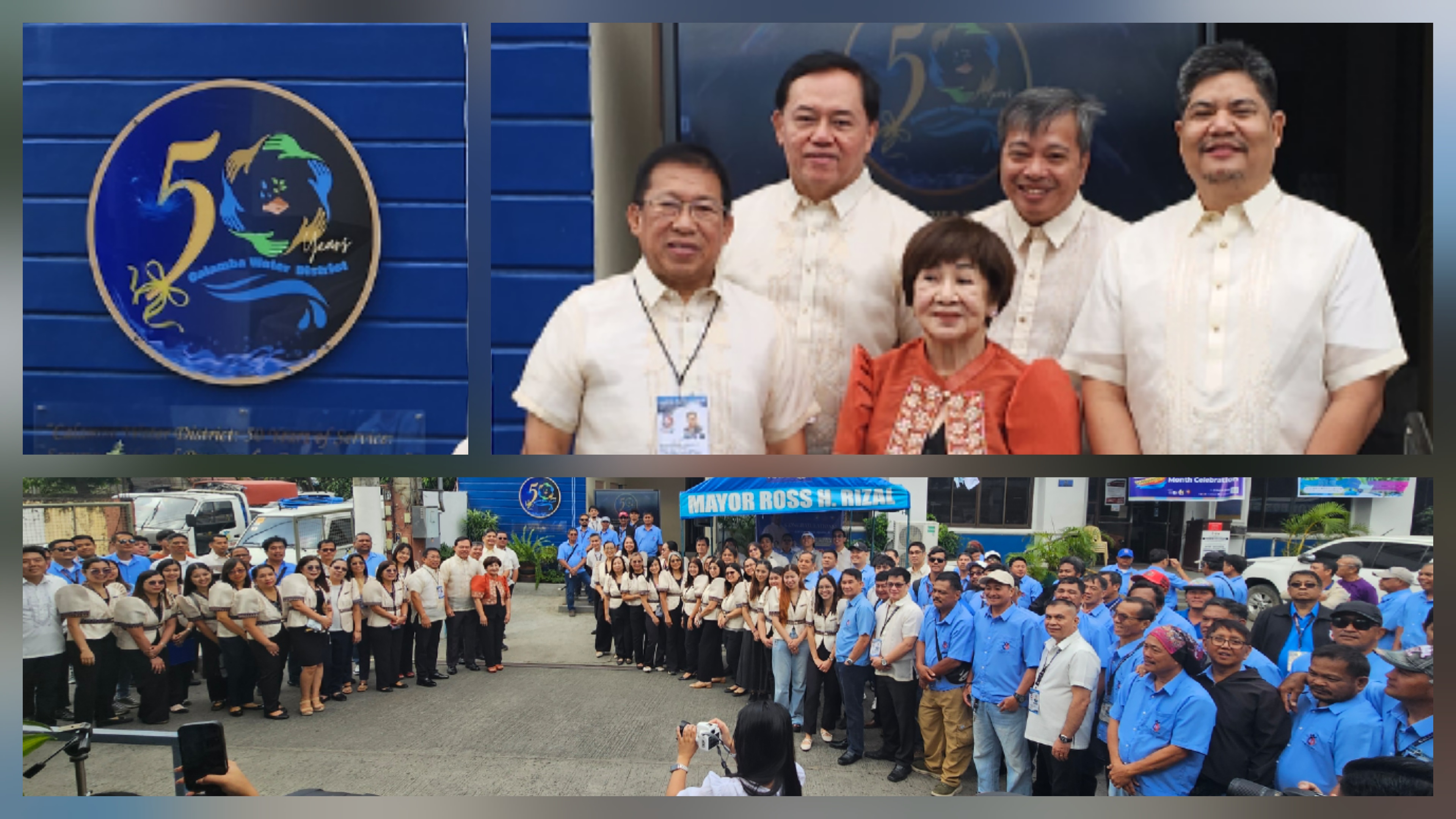 Calamboo Calamba Water District Unveils 50th Anniversary Logo, Celebrates Five ...