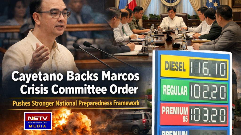 Cayetano Backs Marcos Crisis Committee Order, Pushes Stronger National Preparedness&nbsp;Framework