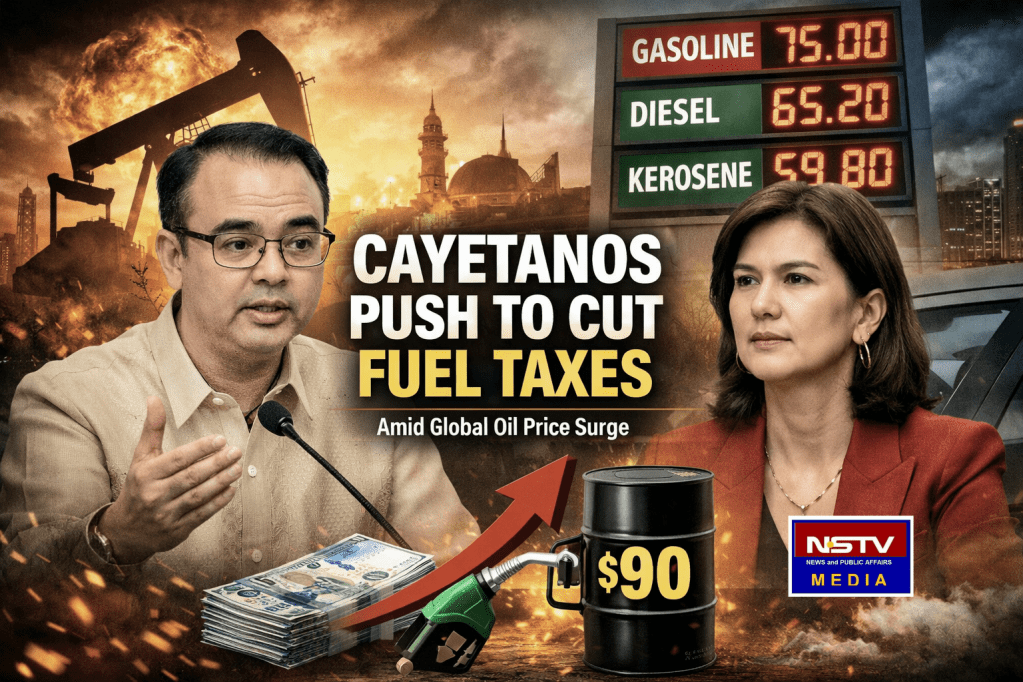 Cayetanos push bill to reduce fuel taxes amid global oil price&nbsp;surge