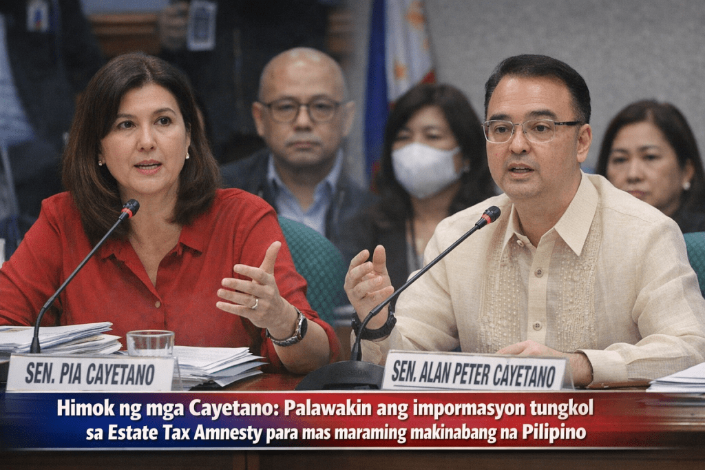 Himok ng mga Cayetano: Palawakin ang impormasyon tungkol sa Estate Tax Amnesty para mas maraming makinabang na&nbsp;Pilipino