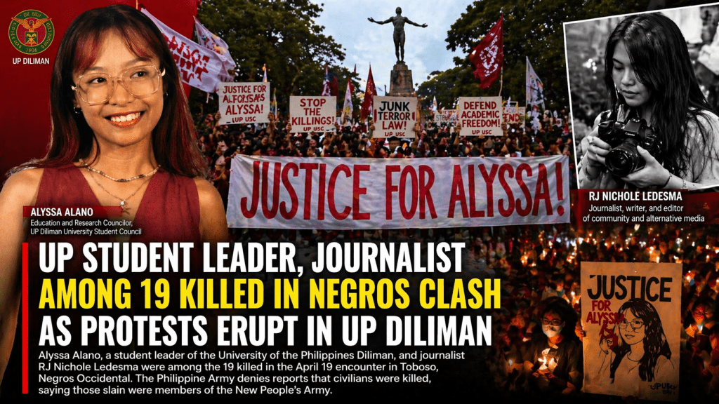 AFP Denies Civilian Killings in Negros Clash as UP Student Leader, Journalist Deaths Spark&nbsp;Protests