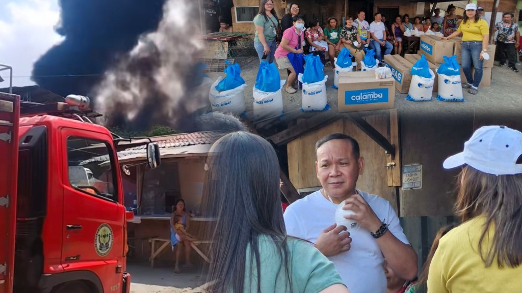 Inferno Strikes Canlubang Junk Shop; Mayor Roseller “Ross” H. Rizal Leads Swift Relief Efforts Amid Holy Week&nbsp;Fires