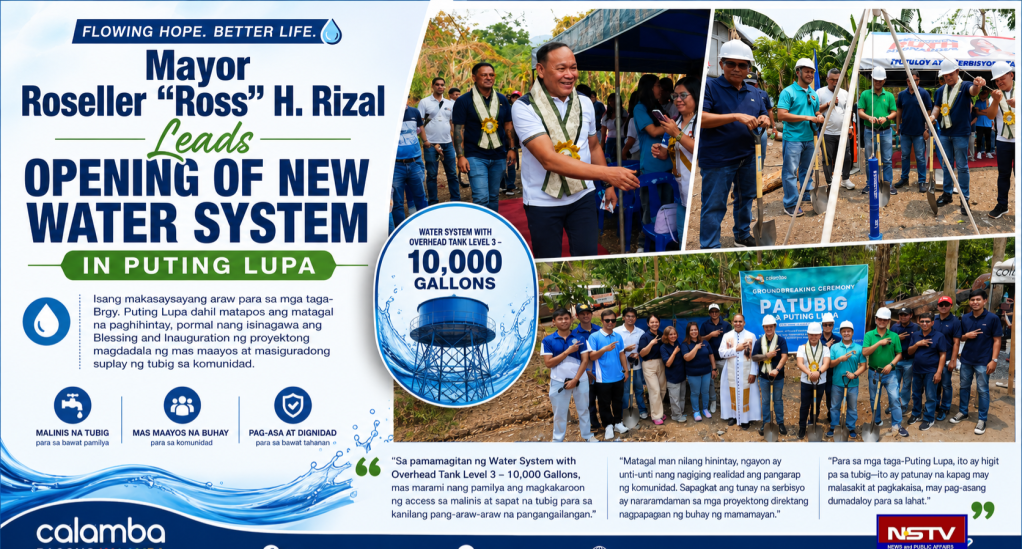 Mayor Ross Rizal Leads Opening of New Water System in Puting&nbsp;Lupa