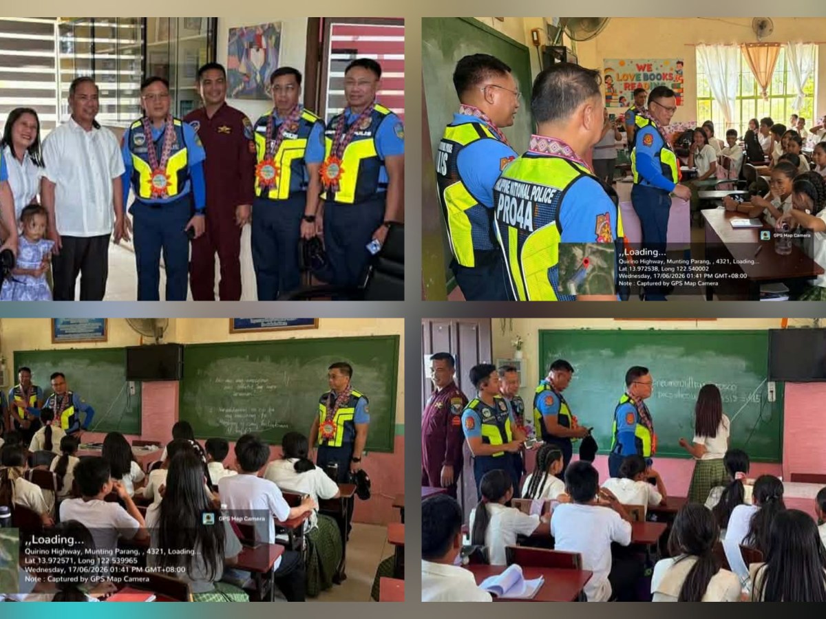 QUEZON PULIS PINALALAKAS ANG UGNAYAN SA MGA KABATAANG&nbsp;ESTUDYANTE