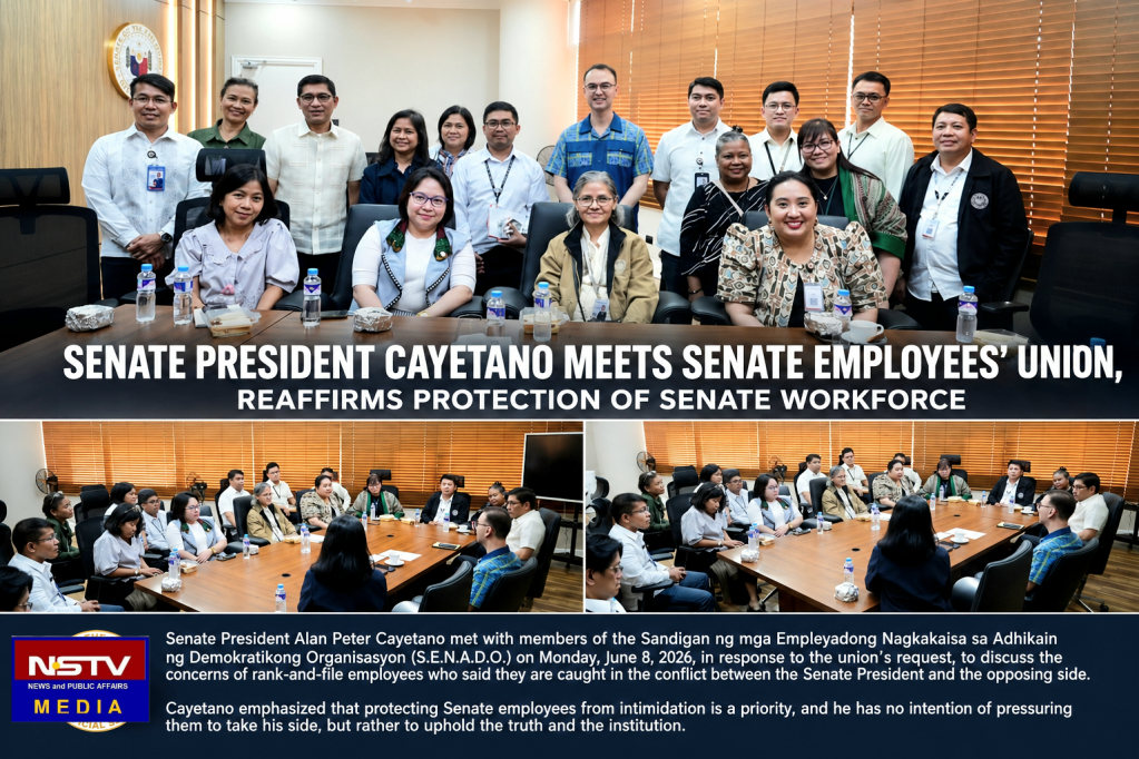Senate President Cayetano Meets Senate Employees’ Union, Reaffirms Protection of Senate Workforce
