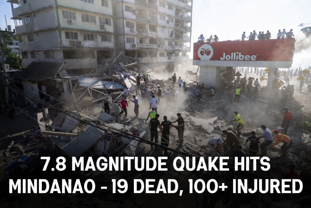 Magnitude 7.8 Offshore Earthquake Devastates Southern Mindanao, Leaves 19 Dead and Over 100 Injured