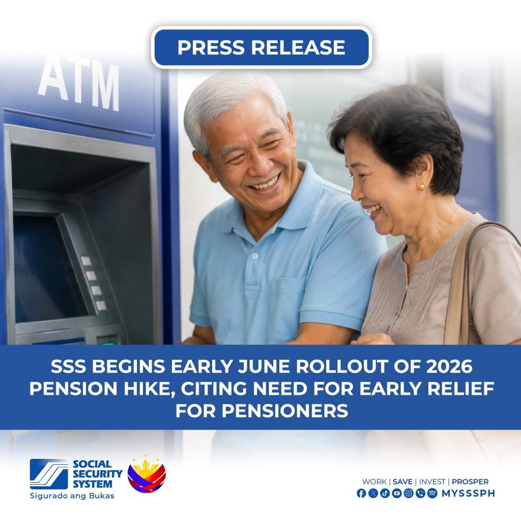 SSS Releases Early Pension Increase for 4.1 Million Pensioners, Providing ₱6 Billion in Additional Benefits