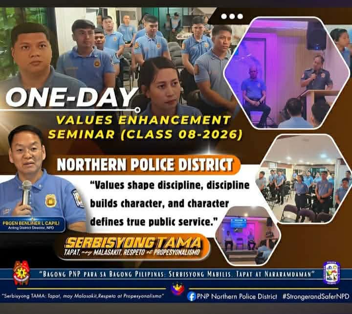 NPD HOLDS VALUES ENHANCEMENT SEMINAR CLASS 08-2026 UPANG PALAKAS ANG INTEGRIDAD AT PROPESYONALISMO SA MGA&nbsp;TAUHAN