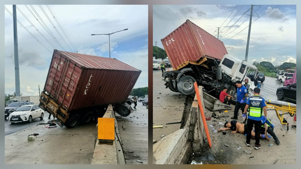Truck Suffers Mechanical Failure, Helper Injured in SLEX Crash Near Sta. Rosa