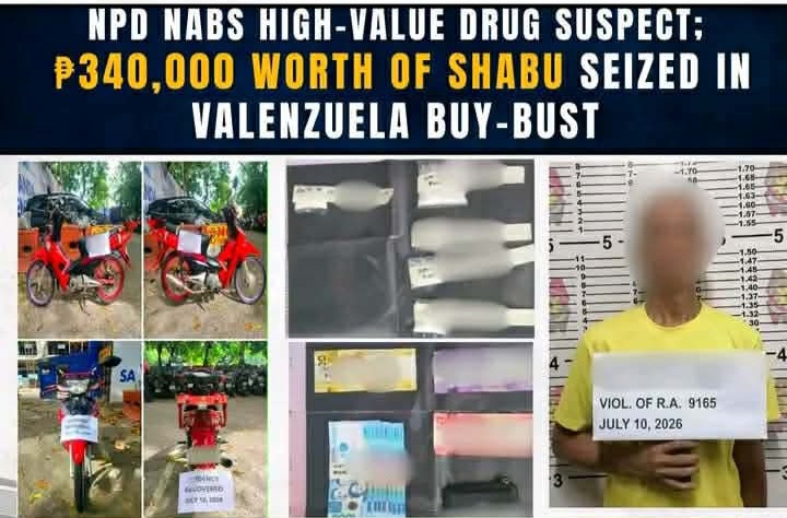 LALAKING HIGH-VALUE TARGET, TIMBOG SA BUY-BUST OPERATION SA&nbsp;VALENZUELA