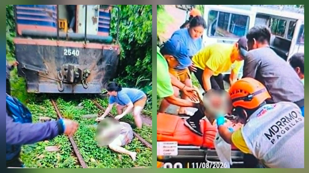 LOLA NASAWI MATAPOS MASALPOK NG TREN ANG SINASAKYANG&nbsp;TROLLEY