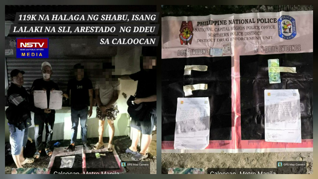 119K NA HALAGA NG SHABU, ISANG LALAKI NA SLI, ARESTADO NG DDEU SA CALOOCAN